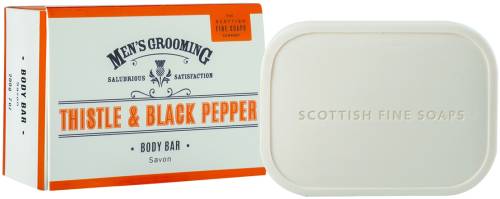Scottish Fine Soaps Thistle and Black Pepper Men's Soap Bar