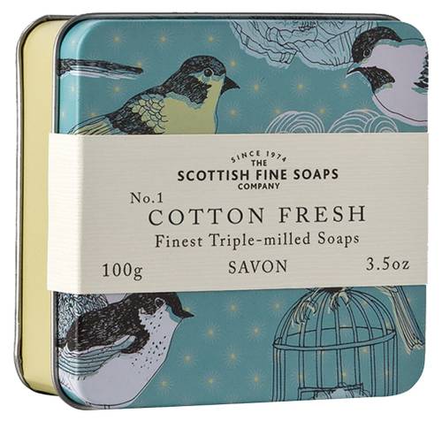 Scottish Fine Soaps - Soap In A Tin - Cotton Fresh