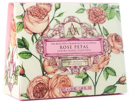 AAA Floral Mini Travel Collection - Rose Petal by The Somerset Toiletry Company