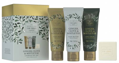 Ginger, Clove & Mistletoe Luxury Gift Set by The Scottish Fine Soaps Company