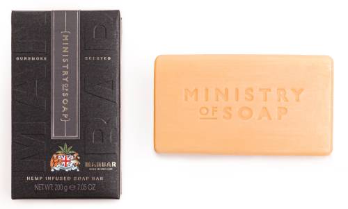Manbar Gunsmoke packaging and soap bar