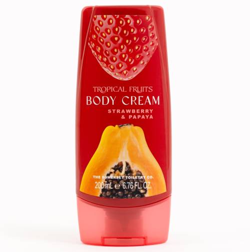 Tropical Fruits Strawberry and Papaya Body Cream by The Somerset Toiletry Company
