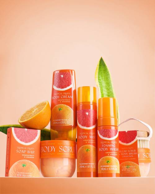 Tropical Fruits Grapefruit and Orange range