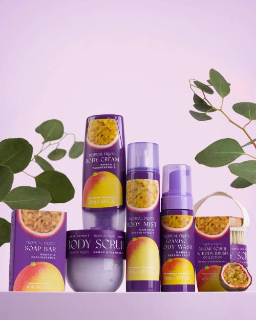 Tropical Fruits Mango and Passionfruit range