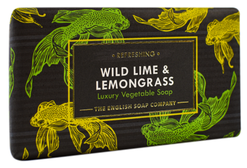 Radiant Wild Lime & Lemongrass Soap Bar by The English Soap Company