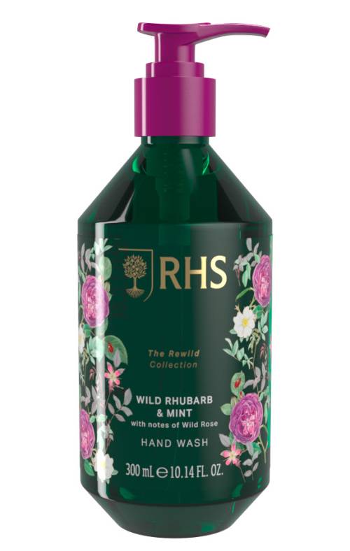 RHS Rewild Collection - Wild Rhubarb & Mint Hand Wash by RHS