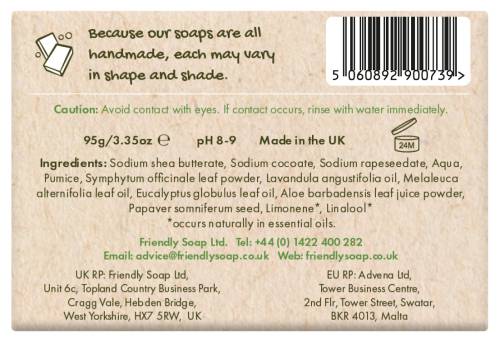 Gardener's soap - back