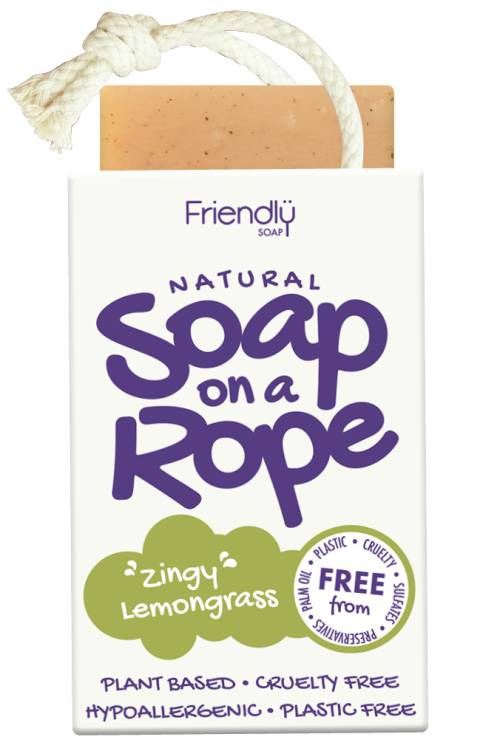 Soap On A Rope - Zingy Lemongrass by Friendly Soap