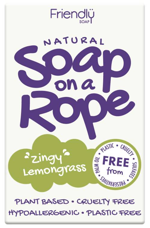 Lemongrass soap rope - front