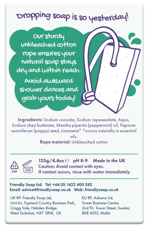 Peppermint & Poppy Seeds - back