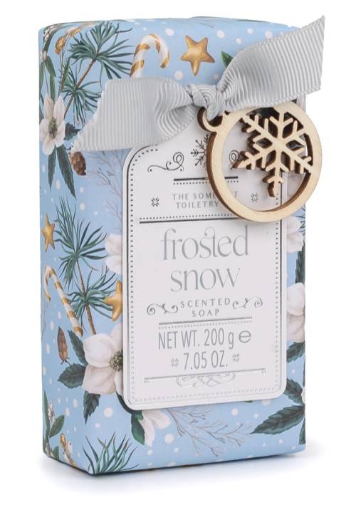 Frosted Snow Christmas Soap Bar by The Somerset Toiletry Company