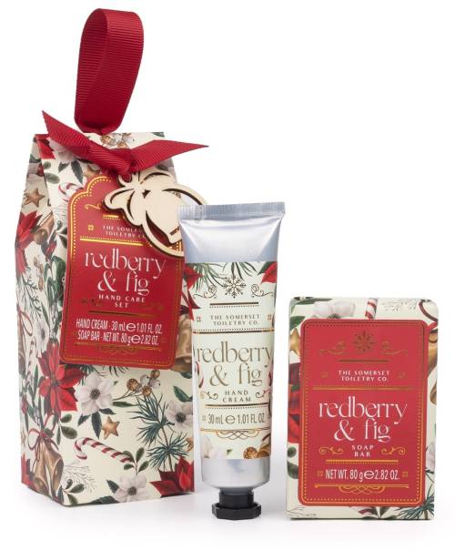 Redberry & Fig Christmas Mini Hand Care Set  by The Somerset Toiletry Company