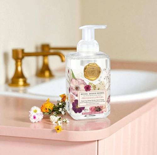 Pressed Flowers Foaming Soap Hand Wash by Michel Design Works
