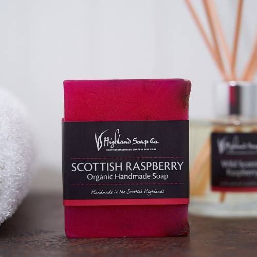 Raspberry glycerine soap bar