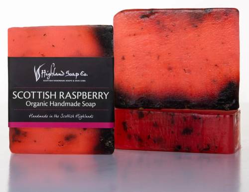 Wild Scottish Raspberry Organic Soap by The Highland Soap Company