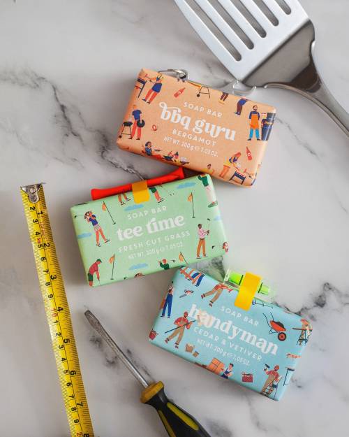 Leisure And Lather men's soap trio