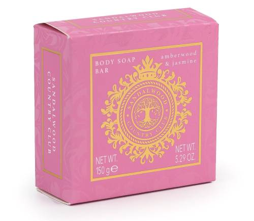Amberwood & Jasmine Soap Bar by Sandalwood Country Club