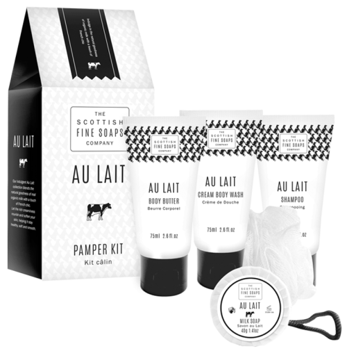 Au Lait Pamper Kit by Scottish Fine Soaps